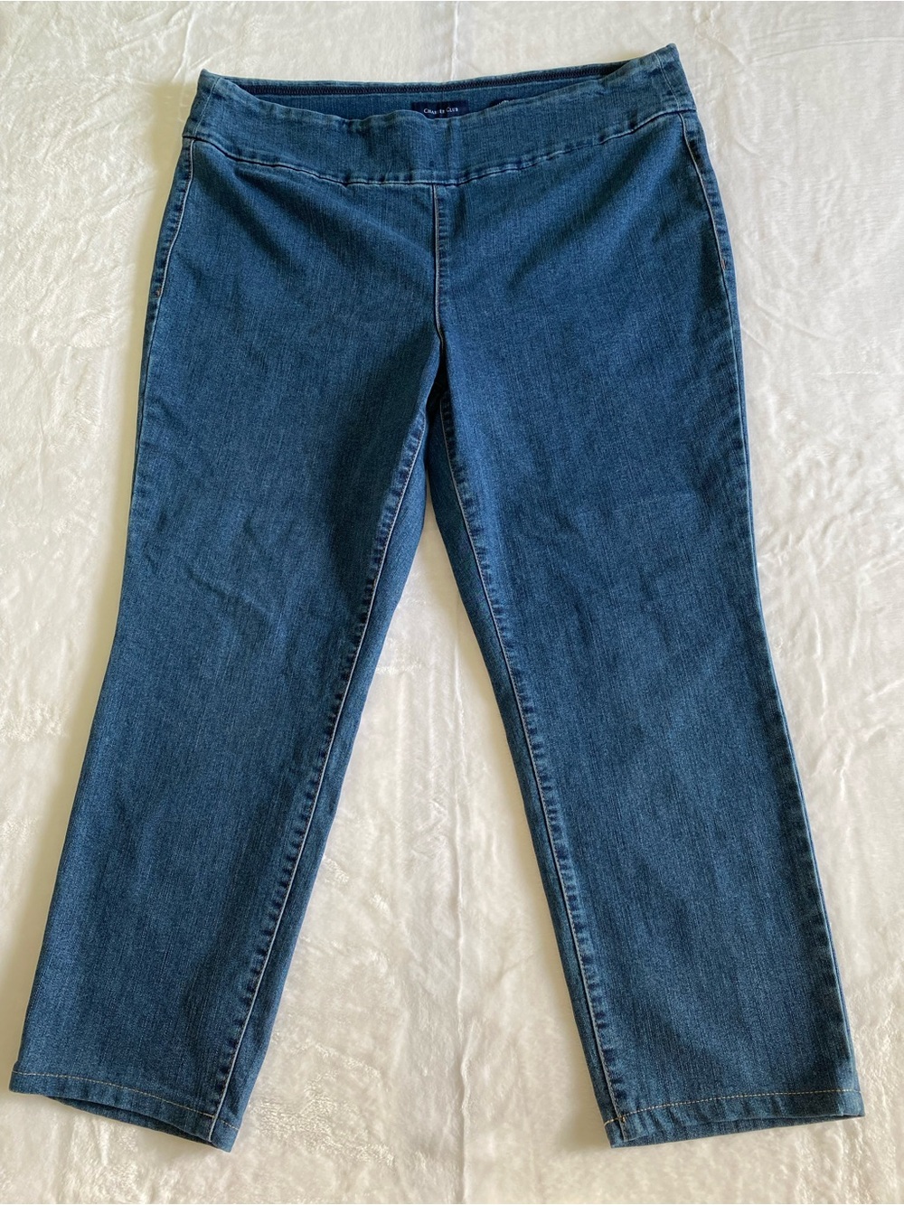 Charter Club Women’s Stretch Pull-On Capri Jeans - Blue Size 16